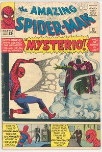 E003 AMAZING SPIDER-MAN comic book #13 1st Mysterio, Steve Ditko