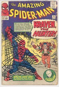 E005 AMAZING SPIDER-MAN comic book #15 1st Kraven, Steve Ditko