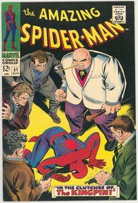 E041 AMAZING SPIDER-MAN comic book #51 1st Joe Robertson, John Romita