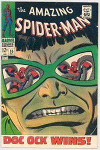 E045 AMAZING SPIDER-MAN comic book #55 John Romita