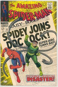 E046 AMAZING SPIDER-MAN comic book #56 John Romita