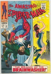 E049 AMAZING SPIDER-MAN comic book #59 John Romita