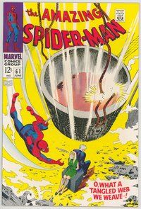 E051 AMAZING SPIDER-MAN comic book #61 John Romita