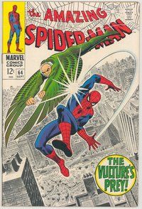 E054 AMAZING SPIDER-MAN comic book #64 John Romita