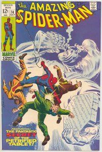 E064 AMAZING SPIDER-MAN comic book #74 John Romita