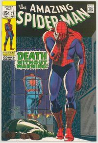 E065 AMAZING SPIDER-MAN comic book #75 John Romita