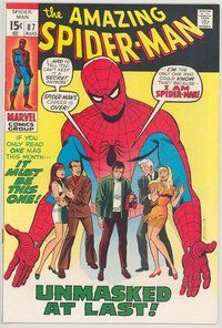 E077 AMAZING SPIDER-MAN comic book #87 John Romita