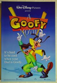 F063 GOOFY MOVIE DS blue style 6 one-sheet movie posters '95 Walt Disney