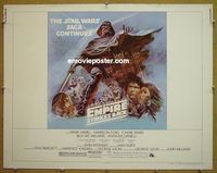 F006 EMPIRE STRIKES BACK style B half-sheet movie poster '80 George Lucas