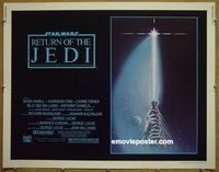 F007 RETURN OF THE JEDI half-sheet movie poster '83 George Lucas