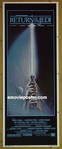 F011 RETURN OF THE JEDI insert movie poster '83 George Lucas