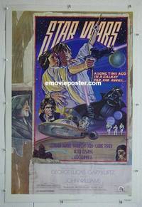 F002 STAR WARS NSS style D 1sh 1978 George Lucas classic, circus poster art by Struzan & White!