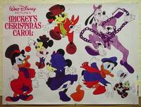 F084 MICKEY'S CHRISTMAS CAROL 2 special movie posters '83 Walt Disney