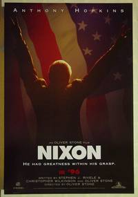 F088 NIXON DS teaser 5 one-sheet movie posters '95 Anthony Hopkins, Joan Allen