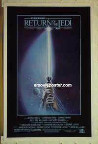 F020 RETURN OF THE JEDI one-sheet movie poster '83 George Lucas