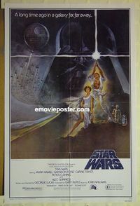 F014 STAR WARS style A 1sh movie poster '77 George Lucas, Harrison Ford
