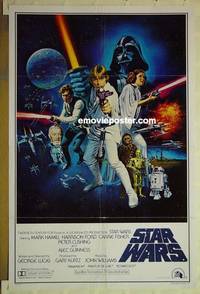 F015 STAR WARS style C 1sh movie poster '77 George Lucas, Harrison Ford