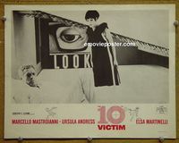 K501 10th VICTIM lobby card '65 Marcello Mastroianni