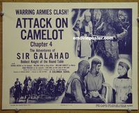K012 ADVENTURES OF SIR GALAHAD CH 4 title lobby card '49 serial