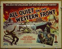 K020 ALL QUIET ON THE WESTERN FRONT title lobby card R50 Lew Ayres