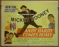 K023 ANDY HARDY COMES HOME title lobby card '58 Mickey Rooney