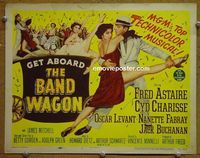 K037 BAND WAGON title lobby card '53 Fred Astaire, Cyd Charisse