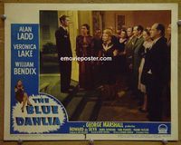K639 BLUE DAHLIA lobby card #1 '46 Alan Ladd, Veronica Lake
