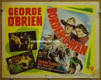 K057 BORDER G-MEN title lobby card R47 George O'Brien, Laraine Johnson