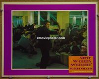 K660 BULLITT lobby card #3 '69 great Steve McQueen close up!