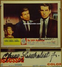 K466 BY LOVE POSSESSED personally signed (autographed) lobby card #8 '61 Efrem Zimbalist