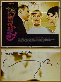 K467 CABARET personally signed (autographed) lobby card #2 '72 Liza Minnelli
