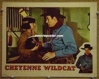 K705 CHEYENNE WILDCAT lobby card '44 Bill Elliott & Bobby Blake!