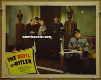 K789 DEVIL WITH HITLER #3 lobby card '42 Devlin as Mussolini!