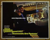 K792 DIAMONDS ARE FOREVER #1 lobby card '71 Sean Connery as Bond