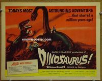 K116 DINOSAURUS title lobby card '60 prehistoric!