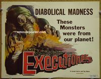 K126 EXECUTIONERS title lobby card '59 WWII death camps, really odd!