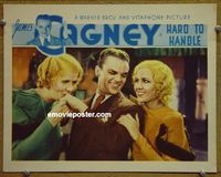 K981 HARD TO HANDLE lobby card '33 great James Cagney image!