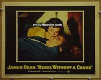 L445 REBEL WITHOUT A CAUSE lobby card #5 '55 James Dean closeup!