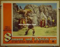 L493 SAMSON & DELILAH lobby card #2 '49 Victor Mature
