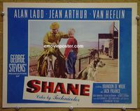 L538 SHANE lobby card #5 '53 best card in set, Shane & Joey!