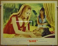 L539 SHE lobby card #6 '65 Hammer, Ursula Andress close up!