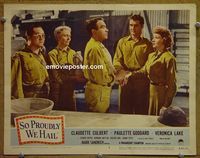 L574 SO PROUDLY WE HAIL lobby card #2 R50 Colbert, Reeves