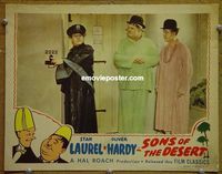 L594 SONS OF THE DESERT lobby card R47 Laurel & Hardy