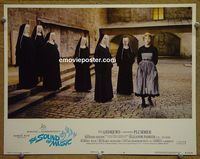 L597 SOUND OF MUSIC lobby card #6 R73 Julie Andrews at convent!