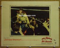 L602 SPIRIT OF ST LOUIS lobby card #8 '57 James Stewart arrives!