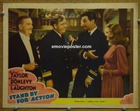 L611 STAND BY FOR ACTION lobby card '43 Robert Taylor