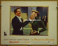 L614 STAR IS BORN lobby card #1 '54 Mason slaps Judy Garland!