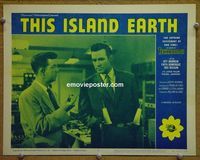 L691 THIS ISLAND EARTH lobby card #4 R64 sci-fi classic, Morrow