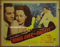 K446 WINGS OVER THE PACIFIC title lobby card '43 Inez Cooper