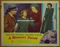 L831 WOMAN'S SECRET lobby card #3 '49 O'Hara, Douglas, Graham